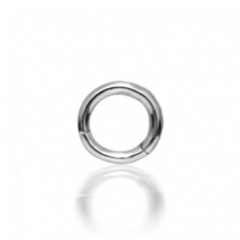 14k White Gold 3/16 Clicker